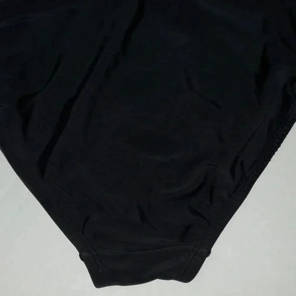 Kona Sol Black High Neck Full Coverage One Piece Swimsuit Womens Size M - Picture 10 of 12